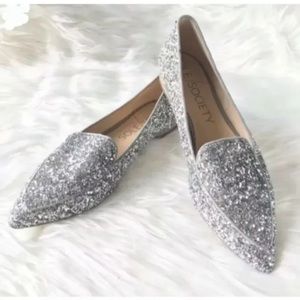 Sole Society Glittery Flats/Loafers